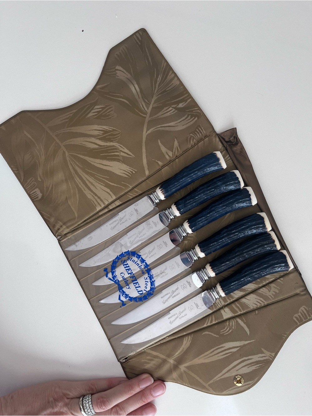 Vintage Sheffield Steak Knife Set - 6 pieces